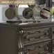 Maylee Dark Brown Dresser with Mirror