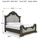 Maylee Dark Brown California King Panel Bed