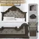 Maylee Dark Brown California King Panel Bed