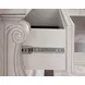 Andonhall Antique White 6 Drawer Dresser and Arched Mirror