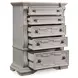 Andonhall Antique White 5 Drawer Chest