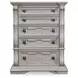 Andonhall Antique White 5 Drawer Chest
