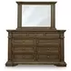 Channley Brown Dresser and Mirror