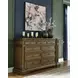 Channley Brown 9 Drawer Dresser