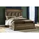 Channley Brown California King Storage Panel Bed