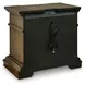 Channley Brown 3 Drawer Nightstand with USB Charging
