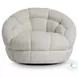 Coco White Swivel Chair