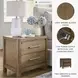 Cabalynn Light Brown 2 Drawer Nightstand