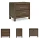 Cabalynn Light Brown 2 Drawer Nightstand