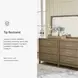 Cabalynn Light Brown 6 Drawer Dresser and Rectangular Mirror