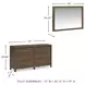 Cabalynn Light Brown 6 Drawer Dresser and Rectangular Mirror