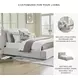 Cabalynn Light Brown Queen Upholstered Panel Bed