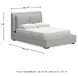 Cabalynn Light Brown Queen Upholstered Panel Bed