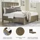Cabalynn Light Brown Queen Panel Storage Bed