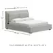 Cabalynn Light Brown King Upholstered Panel Bed
