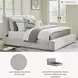 Cabalynn Light Brown California King Upholstered Panel Bed