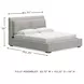 Cabalynn Light Brown California King Upholstered Panel Bed