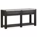 Plum Creek Ravenwood Black and White Rectangular Marble Top Sofa Table