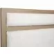 Meadowrise Sandstone Beige and White King Upholstered Panel Bed