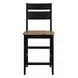 Austin Natural Mango and Black Rectangular Kitchen Island Dining Room Set
