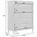 Oakridge Medley Piano Brown 6 Drawer Chest