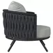 Java Gray Upholstered Outdoor Accent Chair Set of 2
