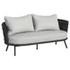 Java Gray Outdoor 70" Loveseat
