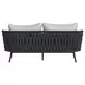 Java Gray Outdoor 70" Loveseat