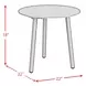 Java Dark Gray Outdoor 2 Piece Round Sintered Stone Top Occasional Table Set