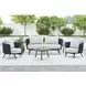 Java Dark Gray Outdoor 2 Piece Round Sintered Stone Top Occasional Table Set
