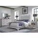 Americana Modern Cotton King Upholstered Panel Bed