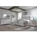 Americana Modern Cotton Queen Upholstered Storage Shelter Bed