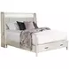 Americana Modern Cotton Queen Upholstered Storage Shelter Bed