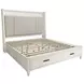 Americana Modern Cotton King Upholstered Storage Shelter Bed