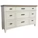 Americana Modern Cotton 9 Drawer Dresser