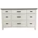 Americana Modern Cotton 9 Drawer Dresser