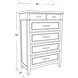 Americana Modern Cotton 6 Drawer Chest