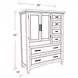 Americana Modern Cotton 7 Drawer Chest