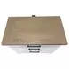 Americana Modern Cotton 3 Drawer Nightstand