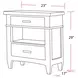 Americana Modern Cotton 2 Drawer Nightstand