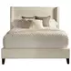 Angel Himalaya Ivory Queen Upholstered Panel Bed