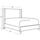 Angel Himalaya Ivory King Upholstered Panel Bed