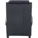 Barrett Barone Navy Blue Leather Lounge Power Recliner with USB Charging and Nailhead Trim