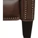 Barrett Worthington Cognac Leather Lounge Power Recliner with USB Charging and Nailhead Trim