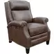 Barrett Worthington Cognac Leather Lounge Power Recliner with USB Charging and Nailhead Trim