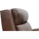 Barrett Worthington Cognac Leather Lounge Power Recliner with USB Charging and Nailhead Trim