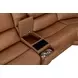 Belmont Lyric Caramel Leather 6 Piece Modular Zero Gravity Power Reclining Sectional with USB Charging