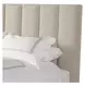 Avery Dune Natural Performance Fabric Queen Upholstered Panel Bed
