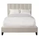 Avery Dune Natural Performance Fabric King Upholstered Panel Bed