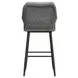Orlando Gray Upholstered Outdoor Bar Stool Set of 2